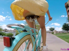 Ardent cyclist with juicy booty Avi Love gets banged doggy style