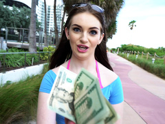 Beauty With Big Bush Has Public Sex