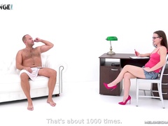 Desirable Wendy Moon gets her hairy cunt banged by a stranger