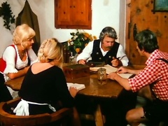 Assy brunette is getting cum on her puss