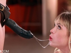 Jazlyn & Lilly Enjoy Playtime With Strap-on & Toys