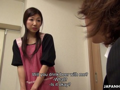 Quite bootyful Japanese housewife Mizuho Yamashiro rides on stiff dick